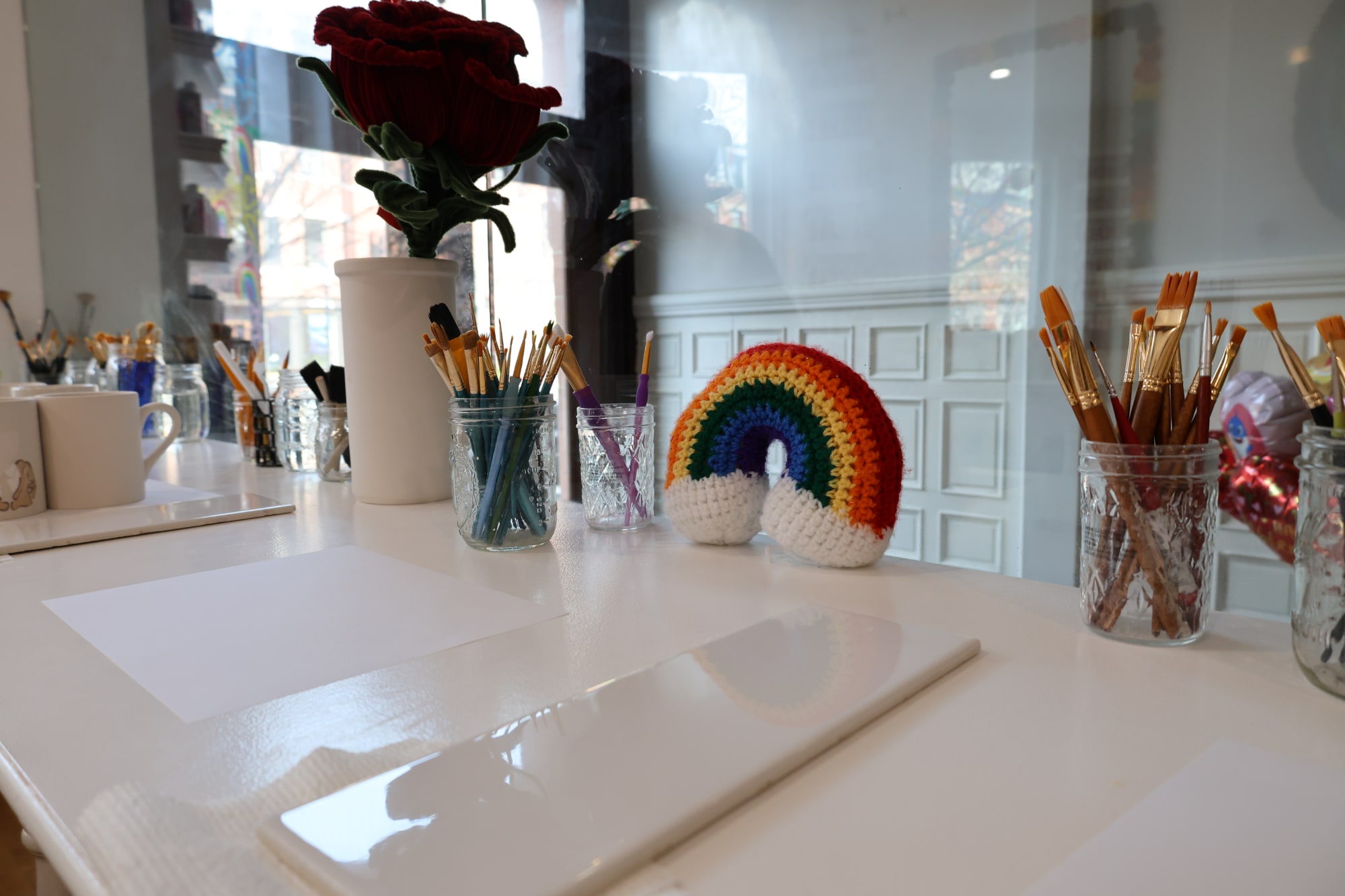 Rainbows Pottery Studio Boston Pottery Painting & Throwing